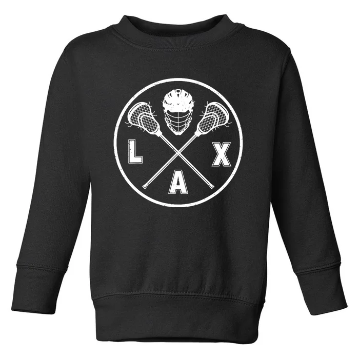 LAX Player Lacrosse Lacrosse Logo Lacrosse Lovers Toddler Sweatshirt