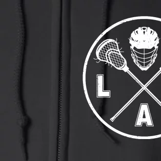 LAX Player Lacrosse Lacrosse Logo Lacrosse Lovers Full Zip Hoodie