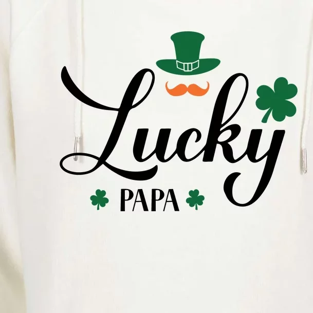 Lucky Papa Womens Funnel Neck Pullover Hood