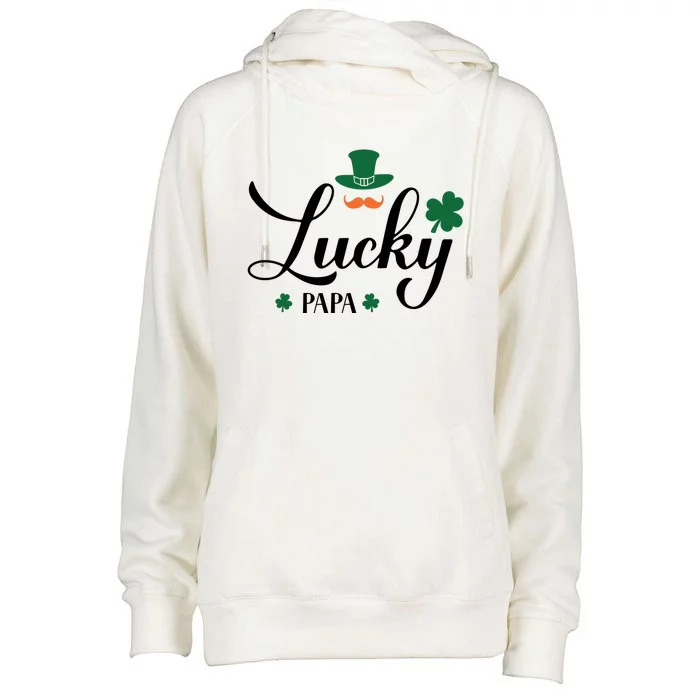 Lucky Papa Womens Funnel Neck Pullover Hood