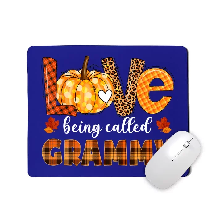 Leopard Pumpkin Love Being Called Grammy Fall Thanksgiving Gift Mousepad