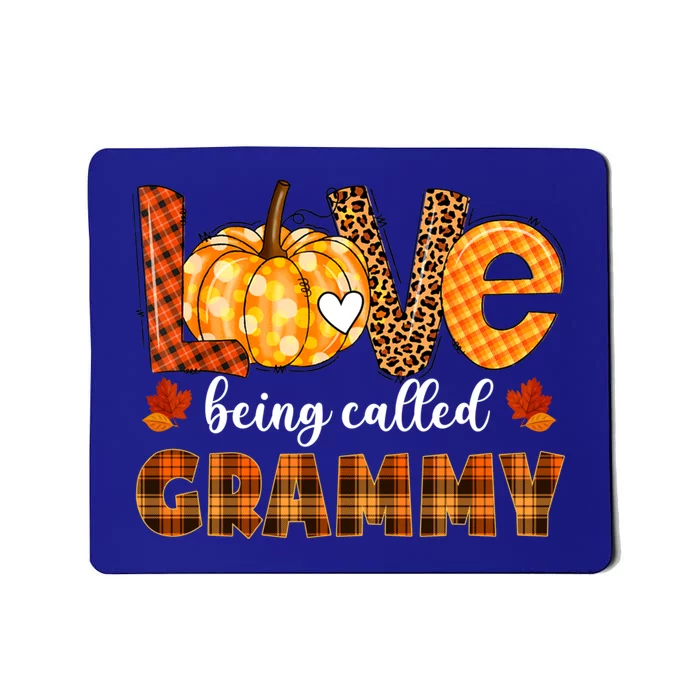 Leopard Pumpkin Love Being Called Grammy Fall Thanksgiving Gift Mousepad