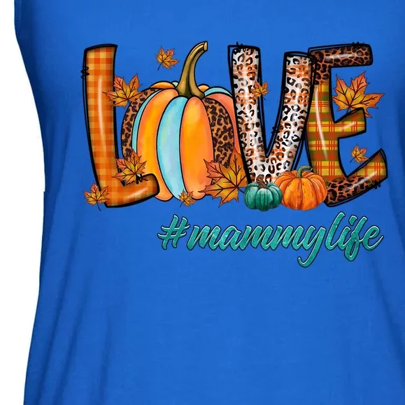 Leopard Pumpkin Love Mammy Cool Gift Halloween Pumpkin Gift Ladies Essential Flowy Tank