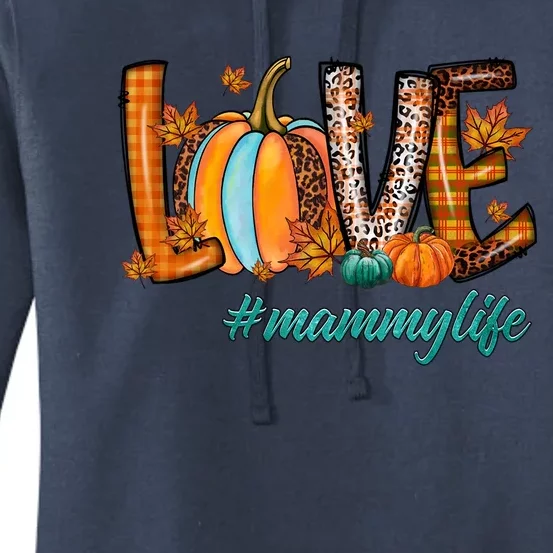 Leopard Pumpkin Love Mammy Cool Gift Halloween Pumpkin Gift Women's Pullover Hoodie