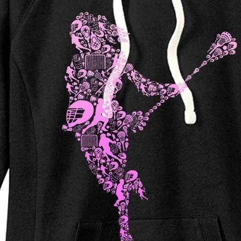 Lacrosse Player Women's Fleece Hoodie