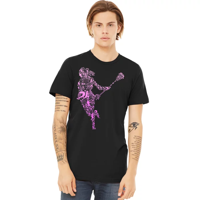 Lacrosse Player Premium T-Shirt