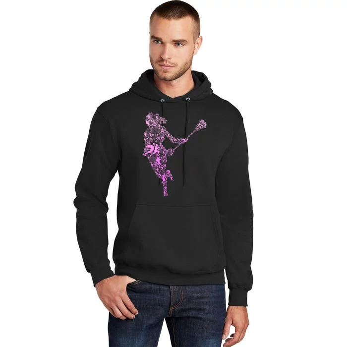 Lacrosse Player Tall Hoodie