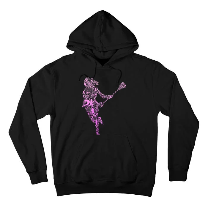 Lacrosse Player Tall Hoodie