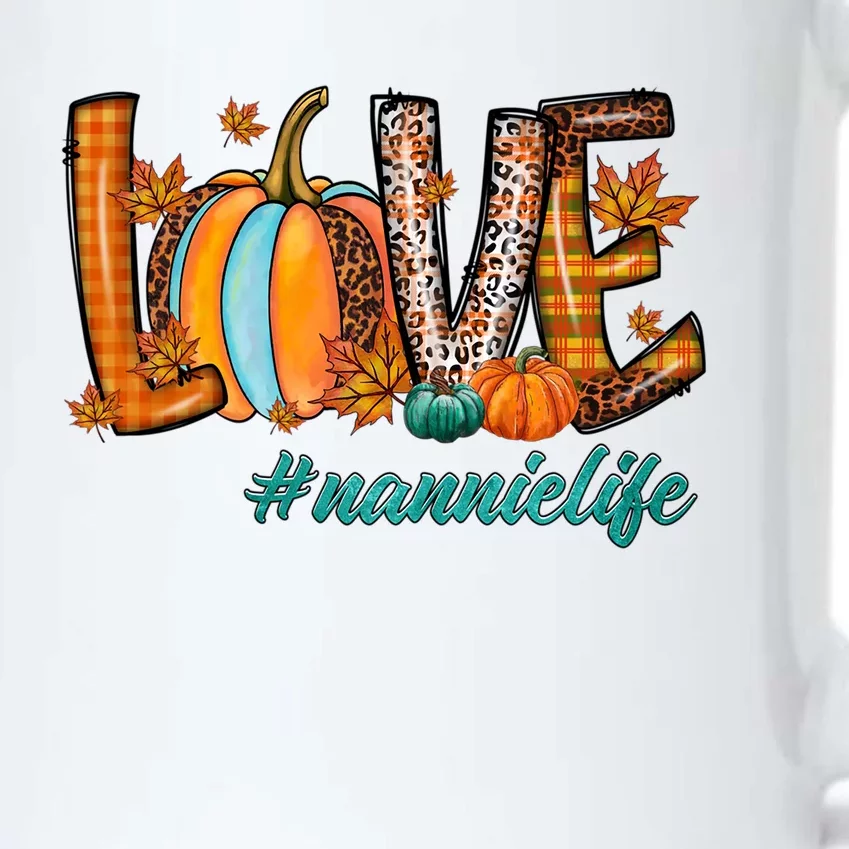 Leopard Pumpkin Love Nannie Gift Halloween Pumpkin Gift Black Color Changing Mug