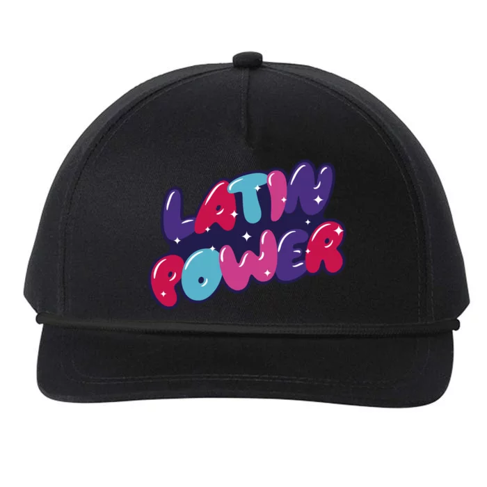 Latin Power Snapback Five-Panel Rope Hat