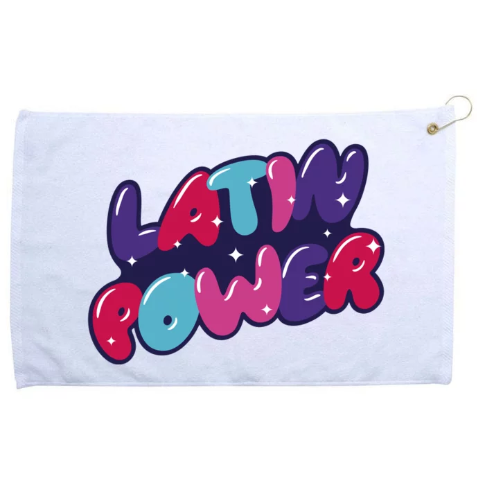 Latin Power Grommeted Golf Towel