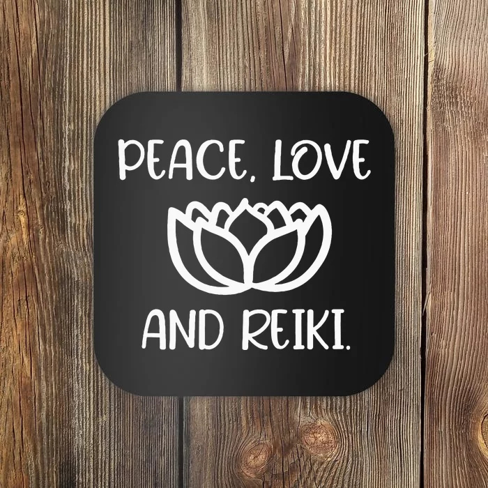 Lotus Peace Love Reiki Coaster