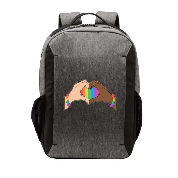 LGBT Pride Love Heart Hands Vector Backpack