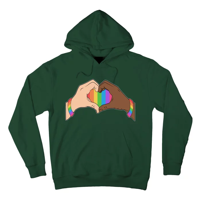 LGBT Pride Love Heart Hands Hoodie