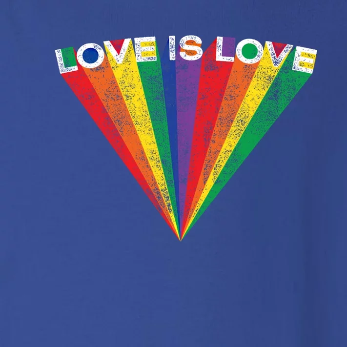 Lgbtq Pride Love Is Love Rainbow Stripe Gay Teen Adult Gift Meaningful Gift Toddler Long Sleeve Shirt