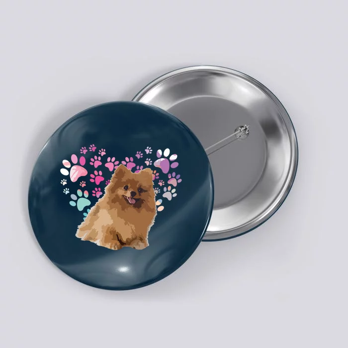 Love Pomeranian Button