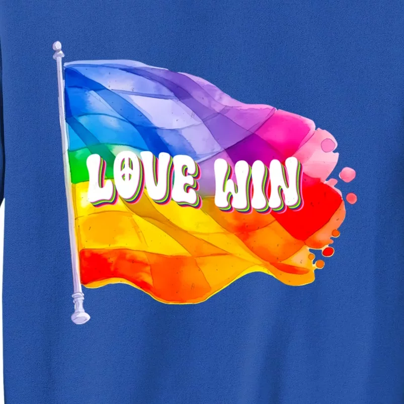 Lgbtq Pride Love Win Flag Rainbow Gift Sweatshirt