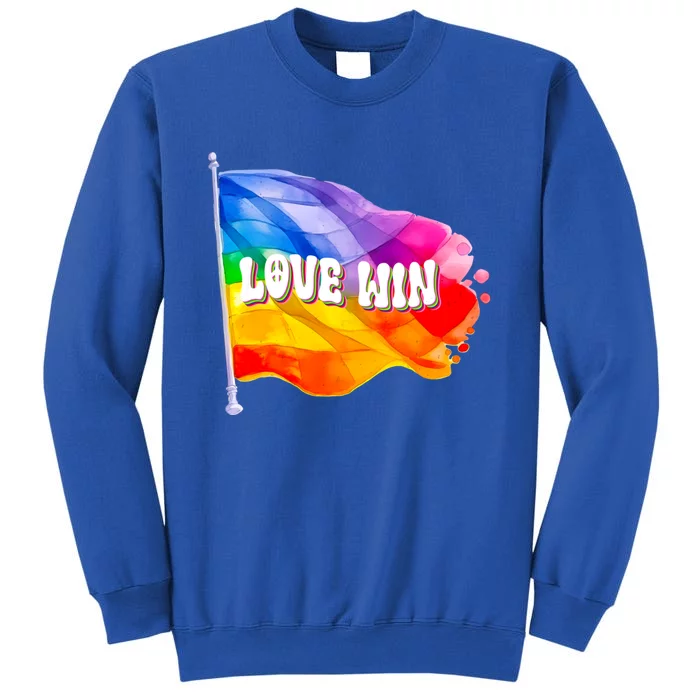 Lgbtq Pride Love Win Flag Rainbow Gift Sweatshirt