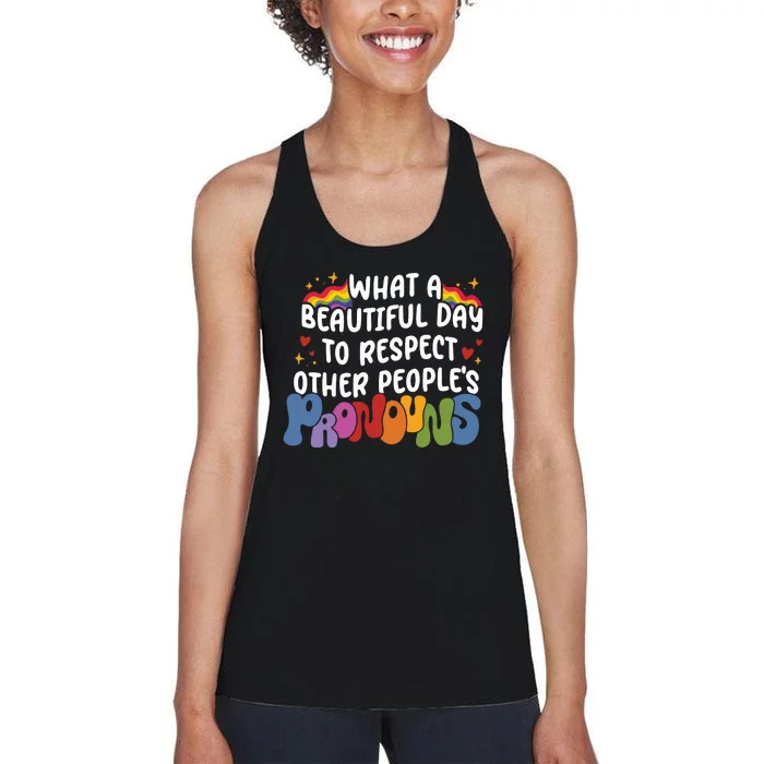 Lgbtq Pride Month Love Women's Racerback Tank