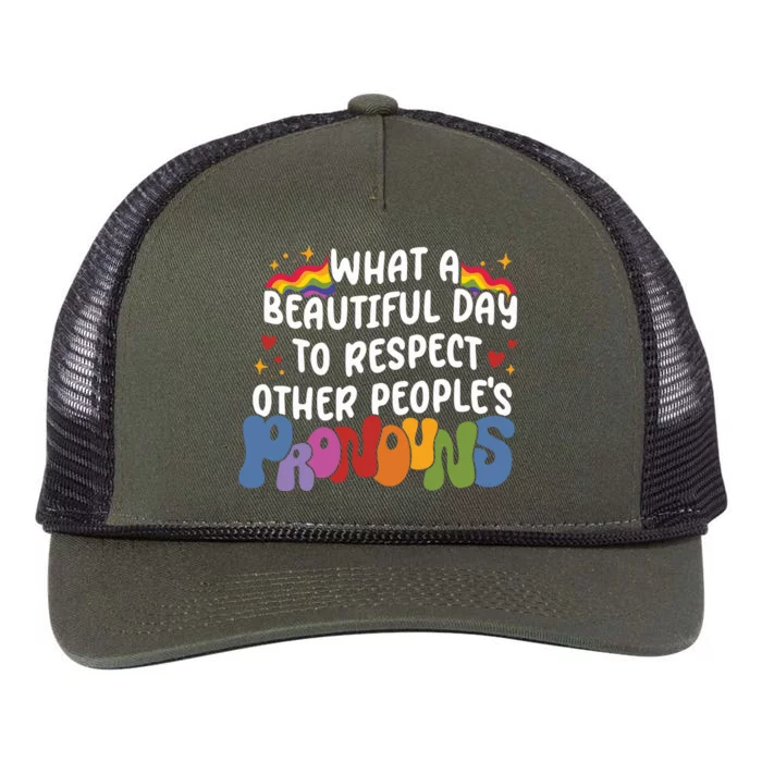 Lgbtq Pride Month Love Retro Rope Trucker Hat Cap