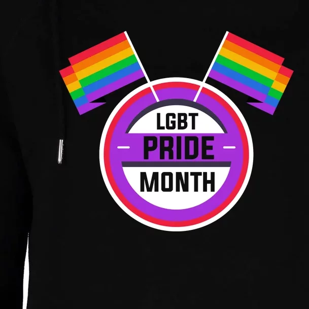 Lgbt Pride Month Celebration Womens Funnel Neck Pullover Hood