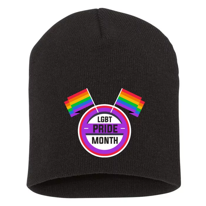 Lgbt Pride Month Celebration Short Acrylic Beanie