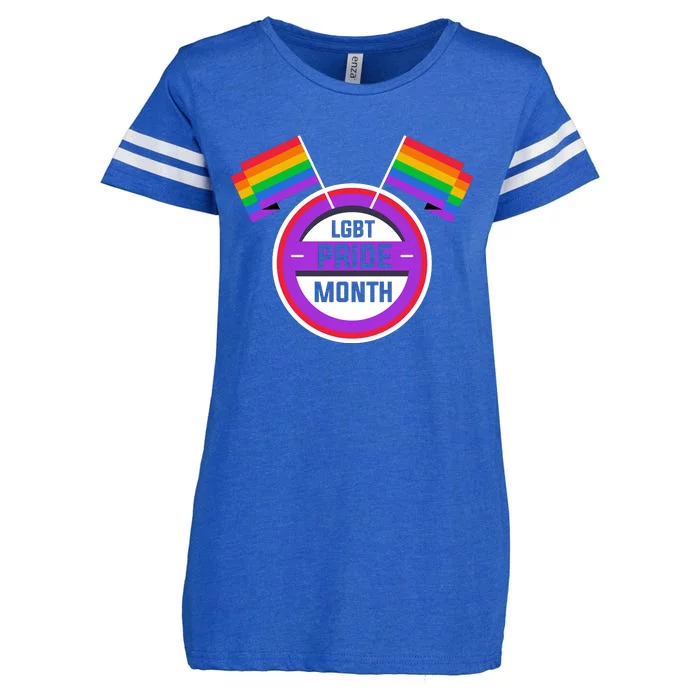 Lgbt Pride Month Celebration Enza Ladies Jersey Football T-Shirt