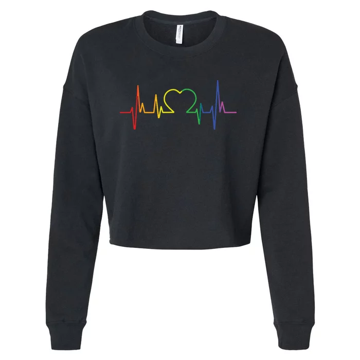 Lgbt Pride Month 2024 Lgbt Awareness Month Gift Cropped Pullover Crew