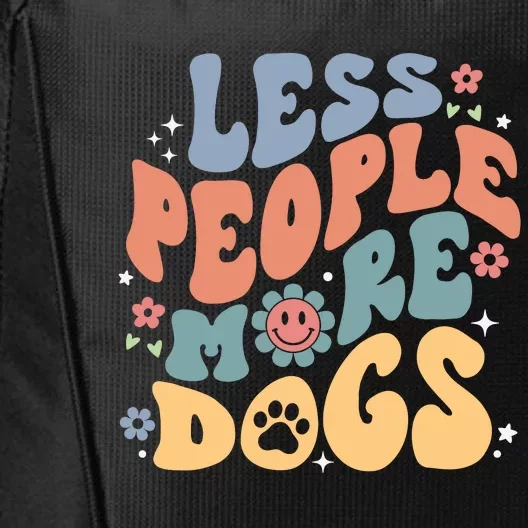 Less People More Dogs City Backpack