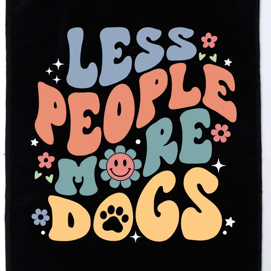 Less People More Dogs Platinum Collection Golf Towel