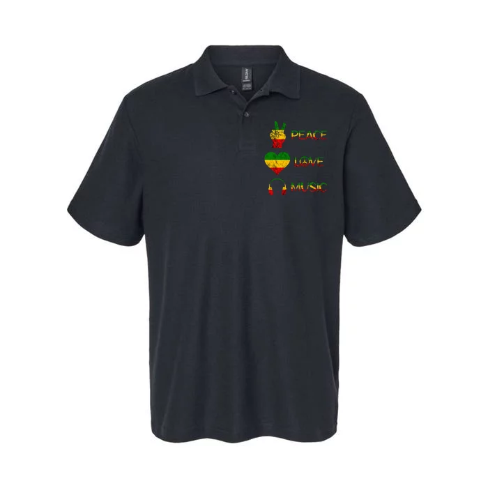 Love Peace Music Rasta Reggae Rastafari Roots Reggae Pride Softstyle Adult Sport Polo