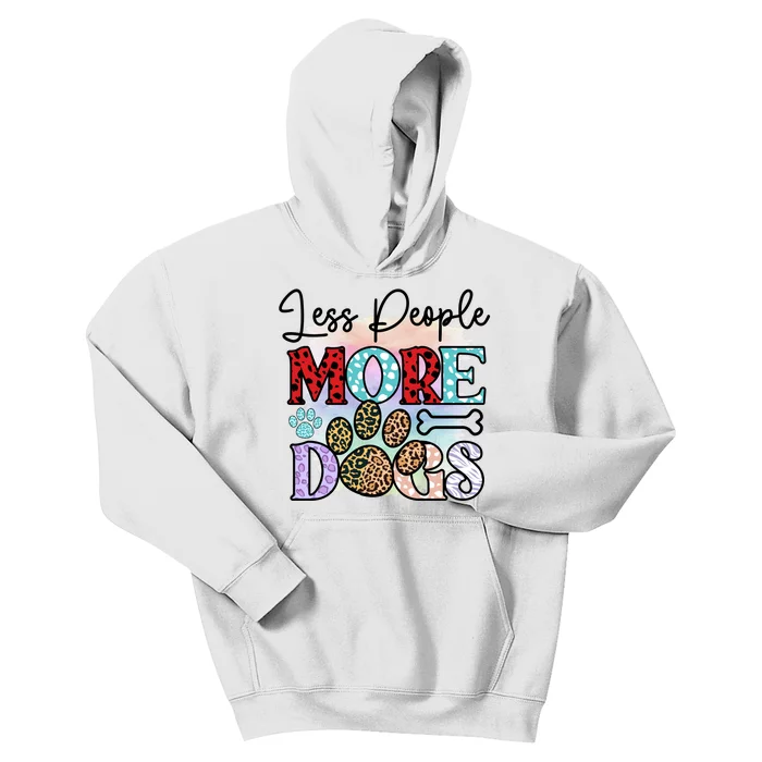 Less People More Dogs Kids Hoodie