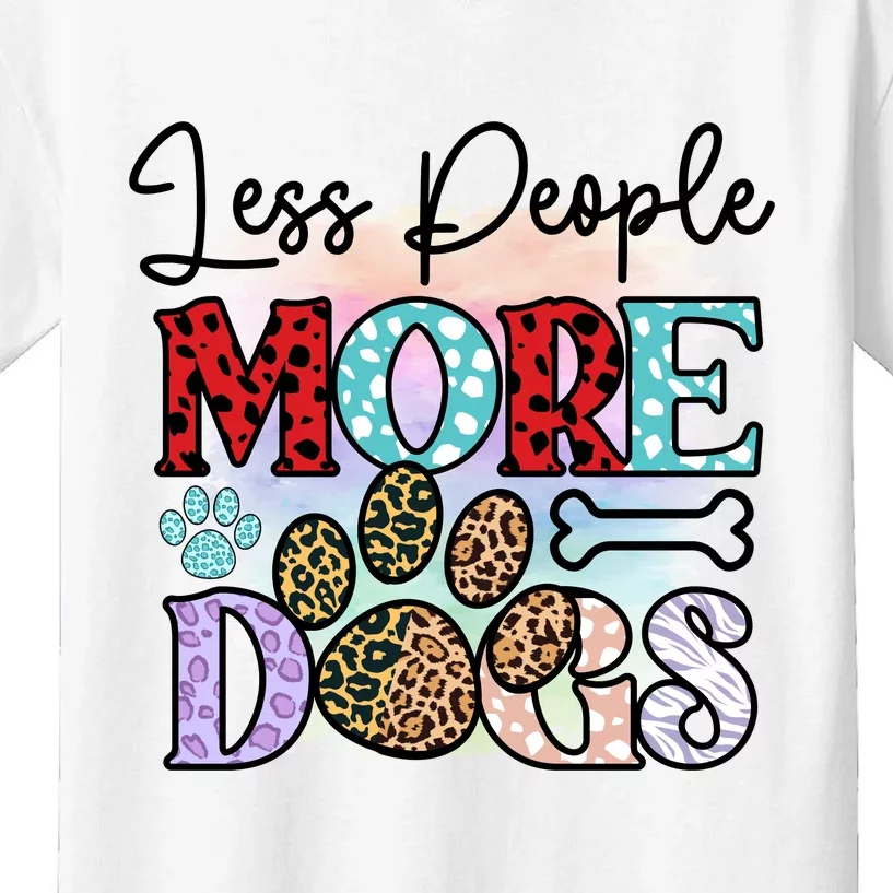 Less People More Dogs Kids T-Shirt