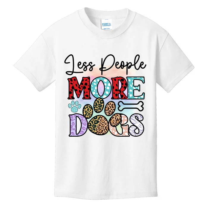 Less People More Dogs Kids T-Shirt