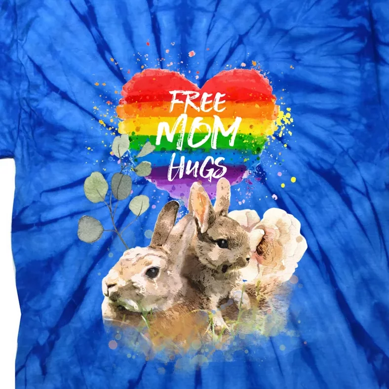 Lgbt Pride Mama Rabbit Bunny Free Mom Hugs Mothers Day Gift Tie-Dye T-Shirt