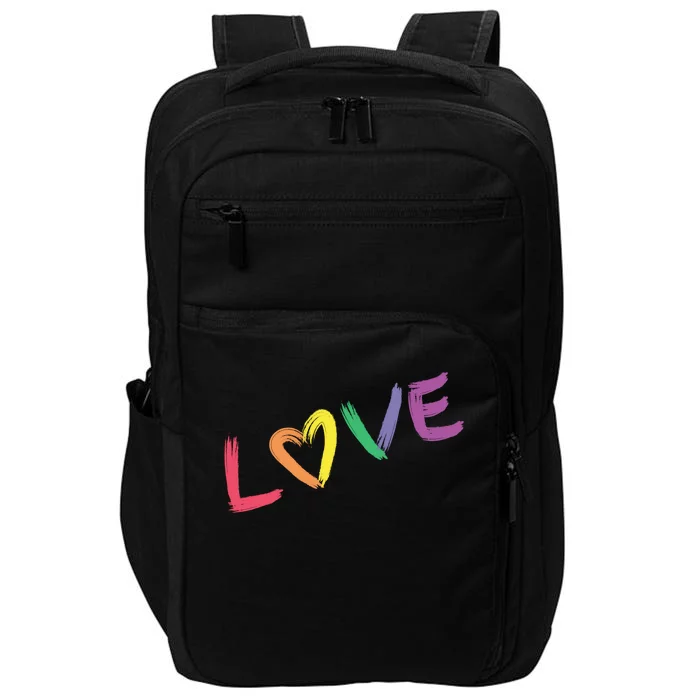 Love Pride Month Rainbow Impact Tech Backpack