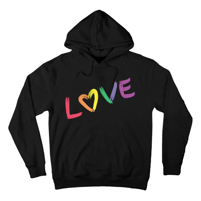 Love Pride Month Rainbow Tall Hoodie