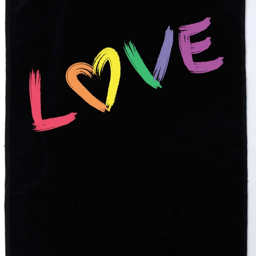 Love Pride Month Rainbow Platinum Collection Golf Towel