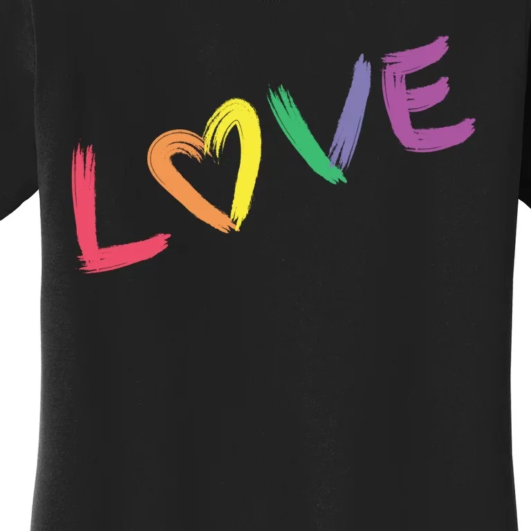 Love Pride Month Rainbow Women's T-Shirt