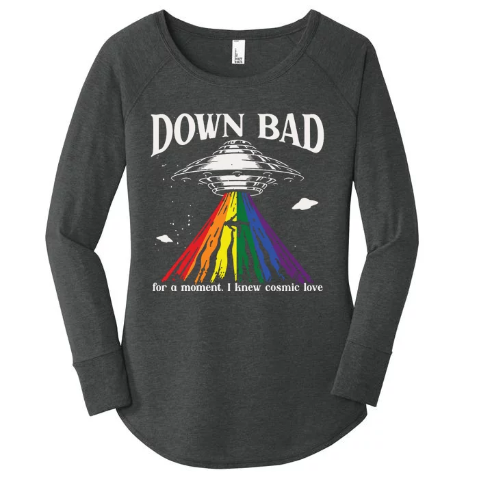 Lgbt Pride Month Down Bad Top Women's Perfect Tri Tunic Long Sleeve Shirt