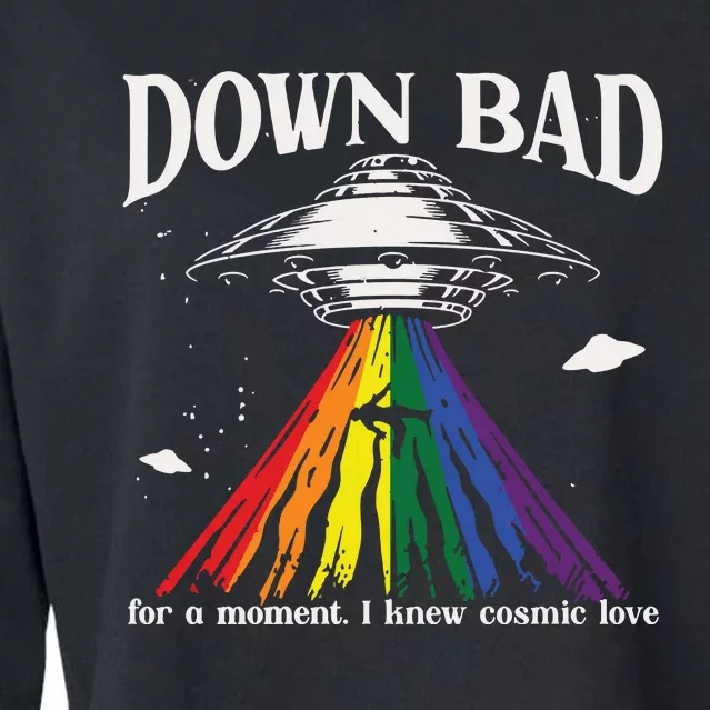 Lgbt Pride Month Down Bad Top Cropped Pullover Crew