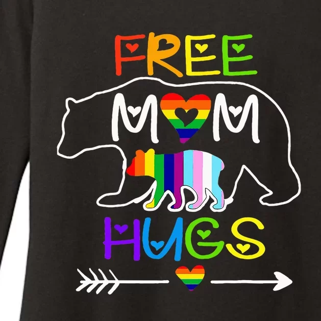 Lgbtq Pride Mama Bear Free Mom Hugs Pride Womens CVC Long Sleeve Shirt