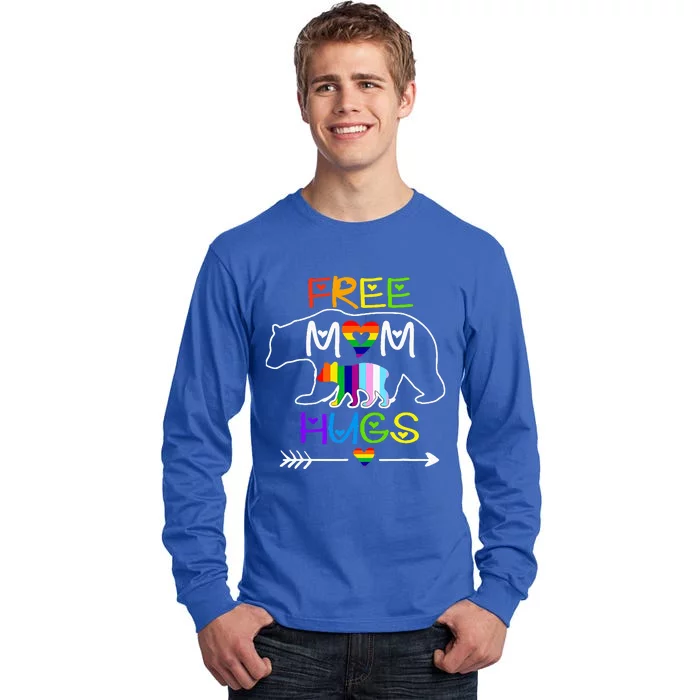 Lgbtq Pride Mama Bear Free Mom Hugs Pride Tall Long Sleeve T-Shirt