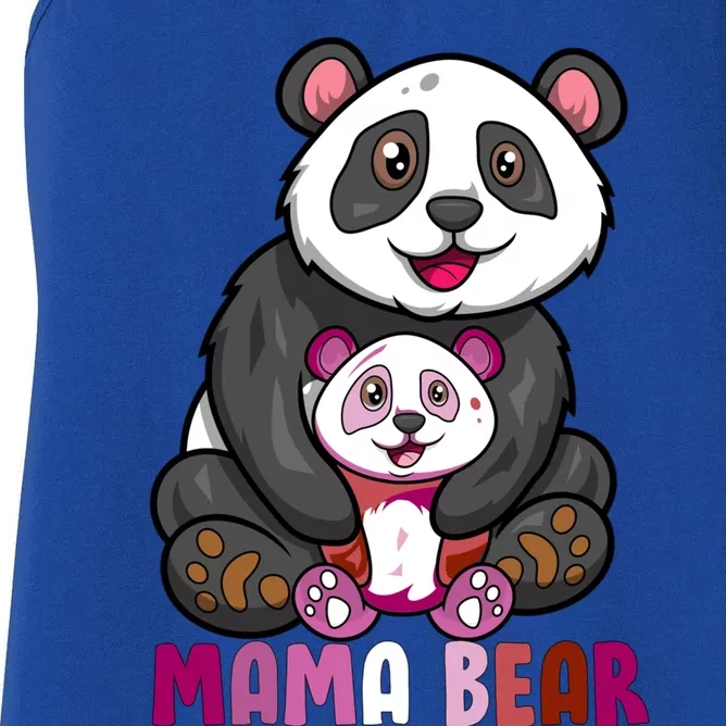 Lesbian Pride Mama Bear Mom Ally Lgbtq Cute Gift Women's Racerback Tank