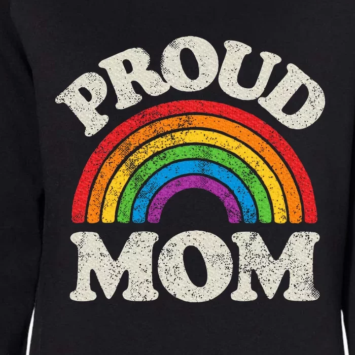 L.G.B.T.Q Proud Mom G.A.Y Pride Lgbt Ally Rainbow Womens California Wash Sweatshirt