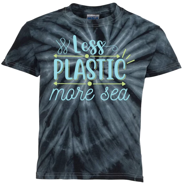 Less Plastic More Sea Kids Tie-Dye T-Shirt