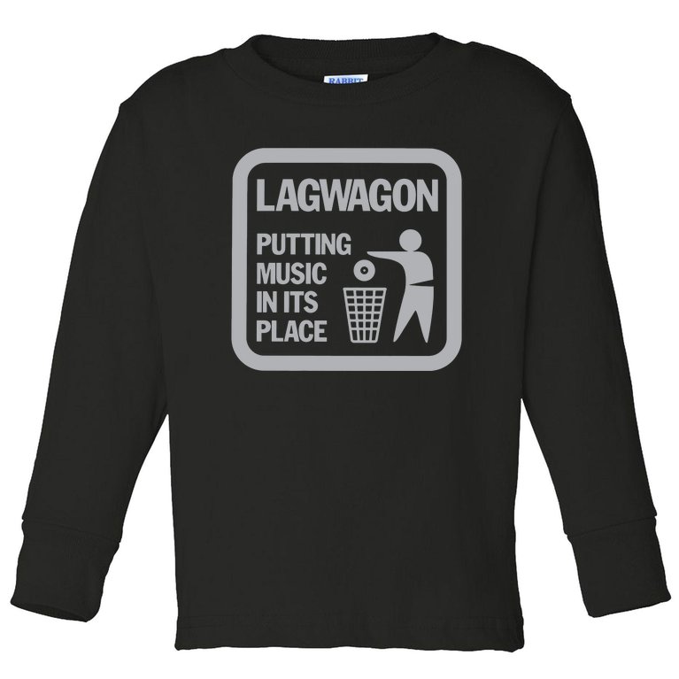 LAGWAGON PUTTING MUSIC Toddler Long Sleeve Shirt