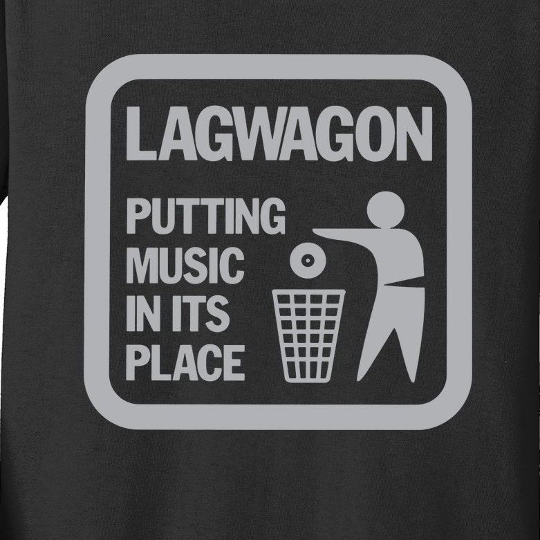 LAGWAGON PUTTING MUSIC Kids Long Sleeve Shirt