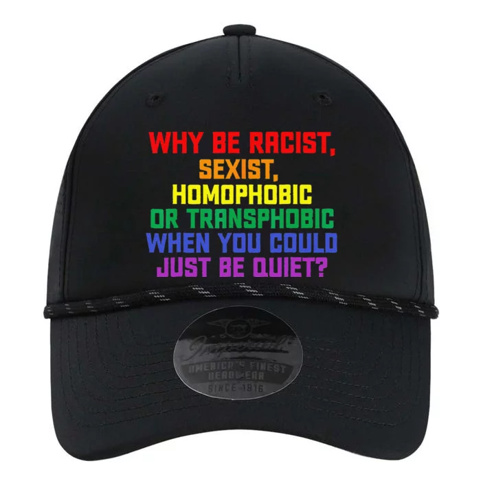 LGBT Pride Month Why Be Racist Sexist Homophobic Rainbow Performance The Dyno Cap