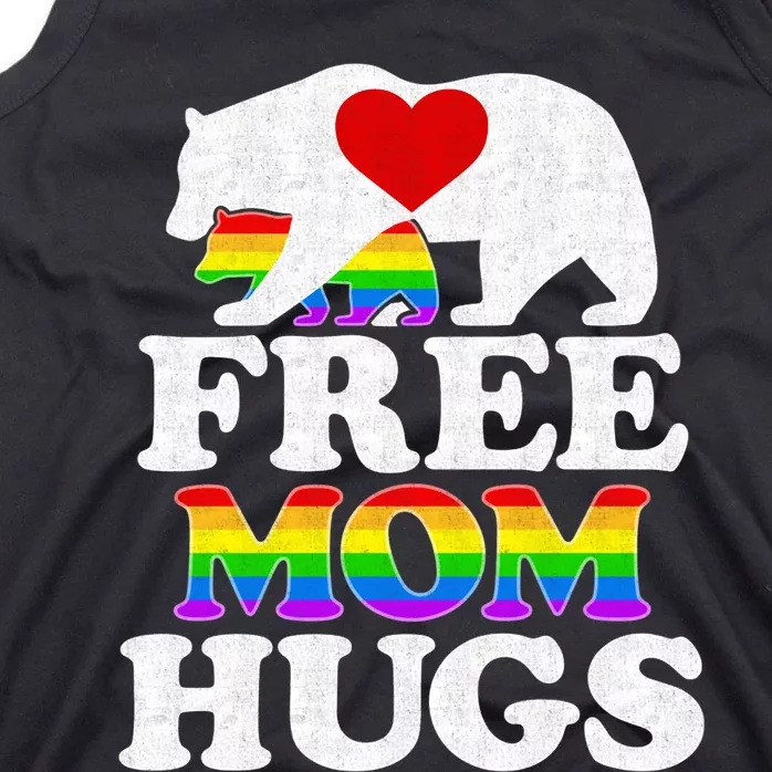 LGBTQ Pride Mama Bear Free Mom Hugs Mothers Day Tank Top